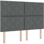 vidaXL Boxspringbed met matras Donkergrijs 160 x 200 cm Stof