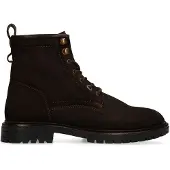 Manfield Bruine suede veterschoenen | Maat 43