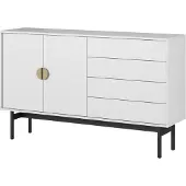 Selsey Dressoir Stoon II met 2 deuren en 4 lades, wit, 154cm
