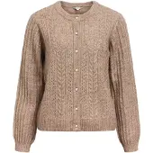 Object Gebreid vest 'OBJFlora' beige gemêleerd