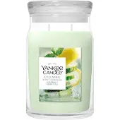 Yankee candle - Cucumber Mint Cooler Large Jar Geurkaars - 90 branduren - twee lonten