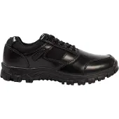 Giorgio Armani Leren herenschoenen met logo (Zwart)