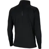 Nike Swoosh-hardloopshirt met lange mouwen voor dames (Zwart)