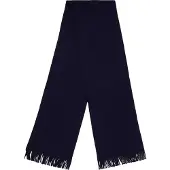 BOSS Albas Gebreide MidWeg Sjaal (Donkerblauw)