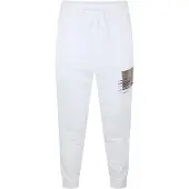 BOSS Unisex joggingbroek voor volwassenen met Hadiko-logo, slim fit (Wit)