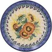 Bunzlau Castle Gebaksbord Van Gogh Museum Sunflowers Unikat 16 cm