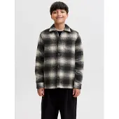 Jack & Jones Junior Overhemd 'JJESOHO OLLIE' chamois / antraciet