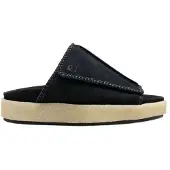 Clarks Originals Heren Overleigh Suede Sliders (Zwart)