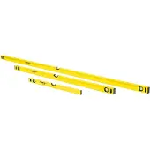 Stanley handgereedschap SET: 3 waterpassen 600mm + 1200mm + 2000mm Classic - STHT6-97926