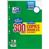 Oxford 400019217 Copies doubles perforées, A4, Seyès, Offre Spéciale