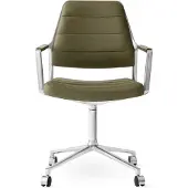Vipp Bureaustoel Vipp455 Swivel Chair Bosco Leather / Wielen