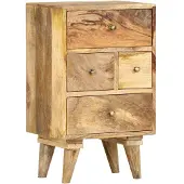 vidaXL Nachtkastje 36x30x60 cm massief mangohout