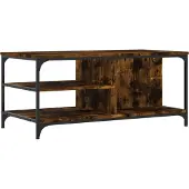 vidaXL Salontafel, gerookt eikenfineer, 100x50x45 cm, houtvezelplaat