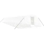 vidaXL Tuinkas met stalen frame 90 m² 18x5x2,3 m wit