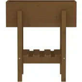 vidaXL Plantenbak 62x30x69 cm massief grenenhout honingbruin