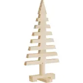 vidaXL Houten kerstboom Massief grenenhout Natuurlijk met Onbehandeld