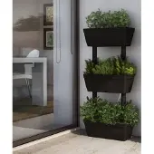 vidaXL Plantenbakken 6 st 100 cm antracietkleurig