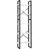 vidaXL Boekenkast met 5 schappen 60x30x175 cm bewerkt hout wit