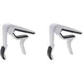 Jojomino 2X White-Handed Guitar Capo Clip Trigger with Quick Change