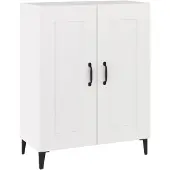 vidaXL Dressoir 69,5x34x90 cm bewerkt hout wit