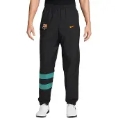 Nike FC Barcelona Repel Woven Trainingsbroek 1996 Zwart Lichtgroen Goudgeel