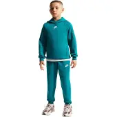 Nike Club Fleece Sportswear Trainingspak Hooded Kids Turquoise Wit
