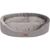 Amiplay Mand ovaal Siena grijs maat-L / 58x50x15cm