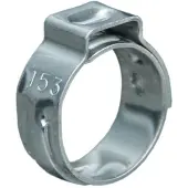 Kippers Rijssen Slangklem (1oor) 21-24mm RVS, 10x