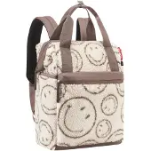 Reisenthel Allrounder R Schouder/ Rugtas - 12L - Smiley Teddy Chocolate Beige