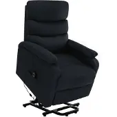 vidaXL Sta-op-massagestoel stof zwart