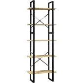 vidaXL Boekenkast met 5 schappen 60x30x175 cm massief grenenhout