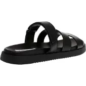 Steve madden Kinderen/Kids Missile-E leren platte slippers (Zwart)