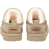 EVER AU Dames/Dames Koe Suède Pantoffels (Zand)