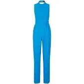 HUGO Dames Kisuse Polyester Blend Jumpsuit (Blauw)