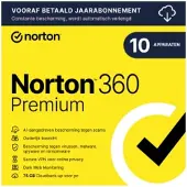 Norton 360 Premium | 1 Jaar | 10 Apparaten | Windows, Mac, Android &amp; iOS