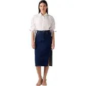 Levi's Levis Midi-rok met zijsplit voor dames (Blauwe steen wassen)