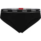 HUGO Slipjes met middelhoge taille voor dames (Zwart, Wit)
