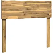 vidaXL Live Edge Hoofdbord ROSTOCK Witgewassen 75 cm