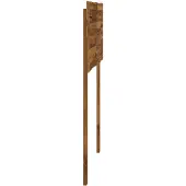 vidaXL Live Edge Hoofdbord ROSTOCK Naturel 75 cm Massief Acacia Hout