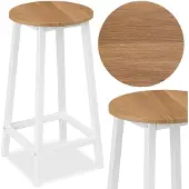 EHokery Hoker FLINT Modern Oak/Wit - Stabiel & Compact Keuken Krukje