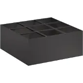 vidaXL Plantenbak Zwart 100 x 100 x 50 cm Koudgewalst staal