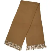 Pieces Effen sjaal met franjes (Mink)