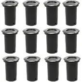 vidaXL Inbouwspots voor buiten, 12 stuks, rond
