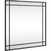 vidaXL Wandspiegel vierkant 60x60 cm ijzer zwart