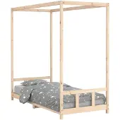 vidaXL Kinderbedframe 90x200 cm massief grenenhout