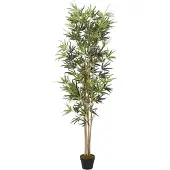 vidaXL Kunstplant bamboe 552 bladeren 120 cm groen