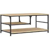 vidaXL Salontafel Sonoma-eik, 90x49x40 cm, houtvezel