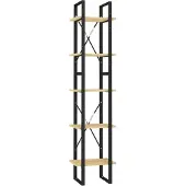 vidaXL Boekenkast met 5 schappen 40x30x175 cm massief grenenhout