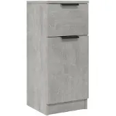vidaXL Dressoir 30x30x70 cm bewerkt hout betongrijs