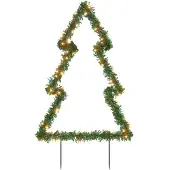 vidaXL Kerstverlichting met grondpinnen boom 115 LED's 90 cm